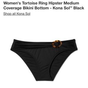 Women’s Size S black bikini bottoms - brand new